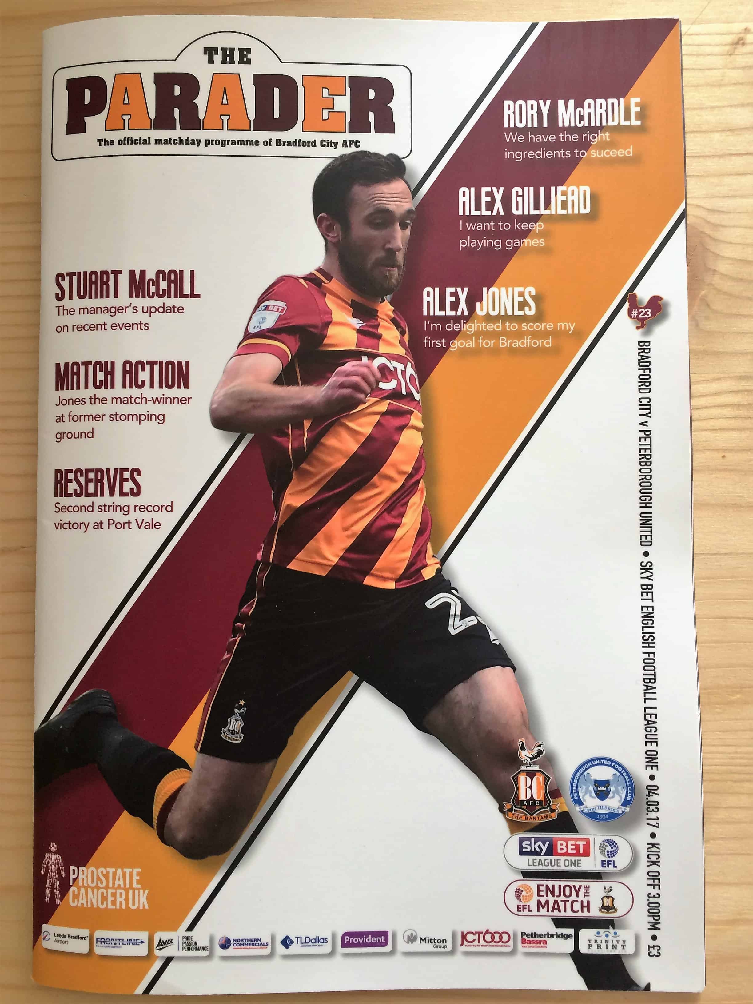 Bradford City FC v Peterborough United FC